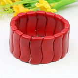 12-32mm Red Turkey Turquoises Stone Bracelet For Women Beads Jewelry