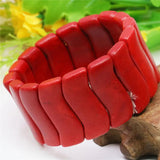 12-32mm Red Turkey Turquoises Stone Bracelet For Women Beads Jewelry