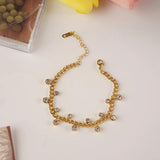 316L Stainless Steel Zircon Bracelet High Jewelry Party Gift SAB448