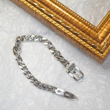 Silver Vintage Thick Chain Belt Bracelet Retro Jewelry