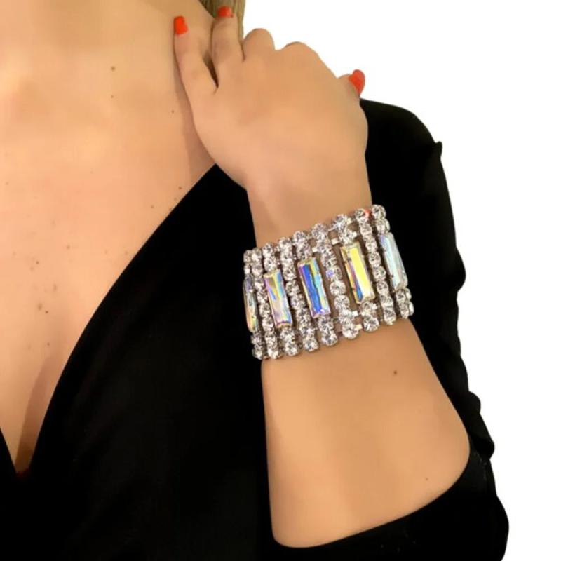 Y2k Rhinestone Bangle for Women