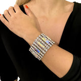 Y2k Rhinestone Bangle for Women