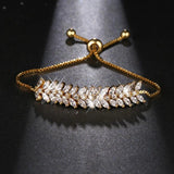 Adjustable Zirconia Bracelets for Charming Lady