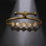 Adjustable Zirconia Bracelets for Charming Lady