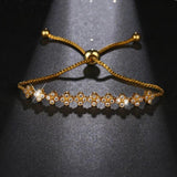 Adjustable Zirconia Bracelets for Charming Lady