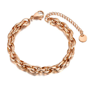 Hiphop/Rock Titanium Stainless Steel Geometry Charm Bracelet Bangle