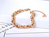 Hiphop/Rock Titanium Stainless Steel Geometry Charm Bracelet Bangle