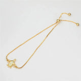 Sea Turtle Opal Stone Wedding Bracelet Rose Silver Chain Women Accessory