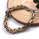 Byzantium Chain Bracelet Stainless Steel Link for Men Gift