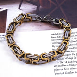 Byzantium Chain Bracelet Stainless Steel Link for Men Gift