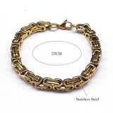 Byzantium Chain Bracelet Stainless Steel Link for Men Gift