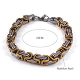 Byzantium Chain Bracelet Stainless Steel Link for Men Gift