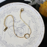 Moon Bracelet Women Stainless Steel Plated 18k Birthday Gift Jewelry