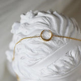 Moon Bracelet Women Stainless Steel Plated 18k Birthday Gift Jewelry