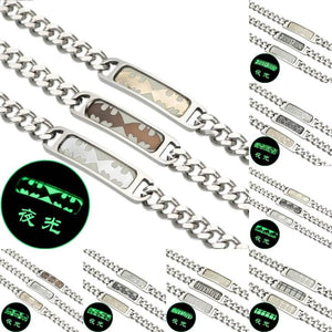 Fluorescent Dragon Bracelet on Green Background
