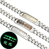Fluorescent Dragon Bracelet on Green Background