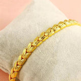 19.5 cm Leaf Bracelet for Charming Women