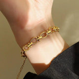 Stainless Steel Thick Chain Bracelet Women's Bracelet