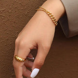 Stainless Steel Thick Chain Bracelet Women's Bracelet
