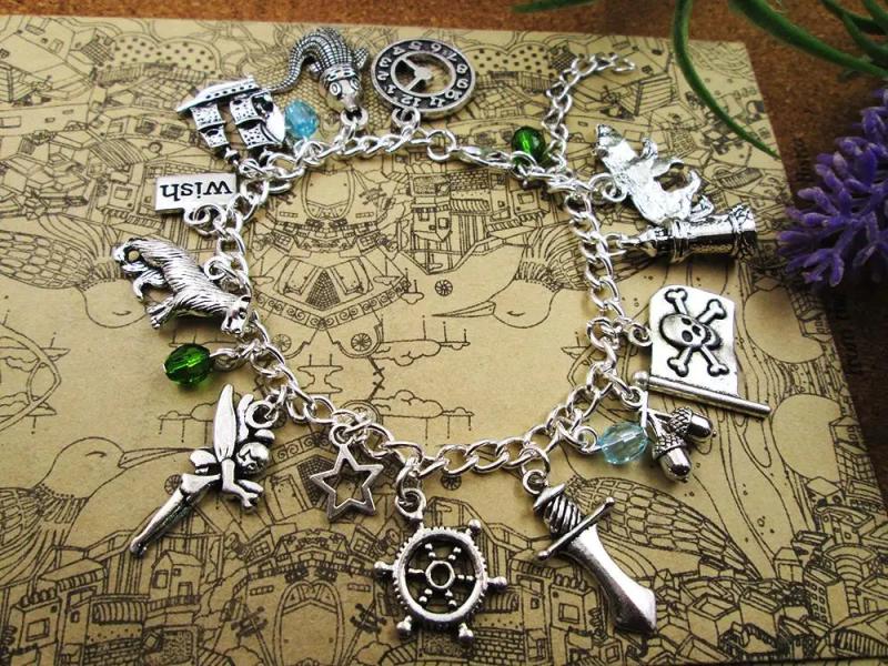 Fairy Tale Charm Bracelet, Silver Plated Gift Birthday