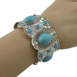Tibetan Boho Vintage Acrylic Turquoise Bracelet for Women
