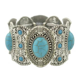 Tibetan Boho Vintage Acrylic Turquoise Bracelet for Women