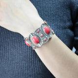 Tibetan Boho Vintage Acrylic Turquoise Bracelet for Women