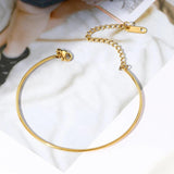 Golden Plated Stainless Steel Bracelet for Women