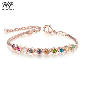 Multicolour Bracelets for Women with Austrian Crystals
