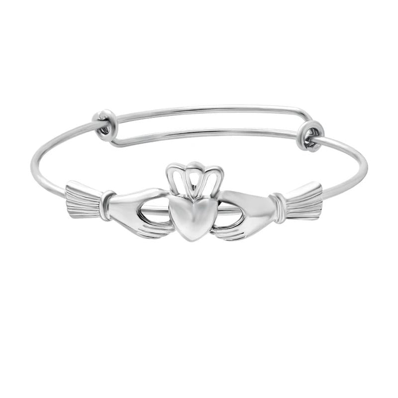 Claddagh Adjustable Copper Bracelet 3 Colors Female Lovely Bangle