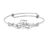 Claddagh Adjustable Copper Bracelet 3 Colors Female Lovely Bangle