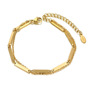 Bohemia Double Layer Charm Bracelet ZB21052