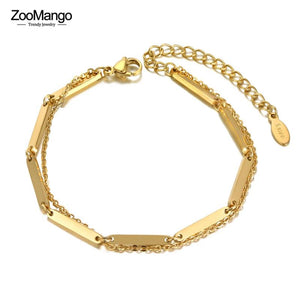 Bohemia Double Layer Charm Bracelet ZB21052