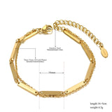 Bohemia Double Layer Charm Bracelet ZB21052