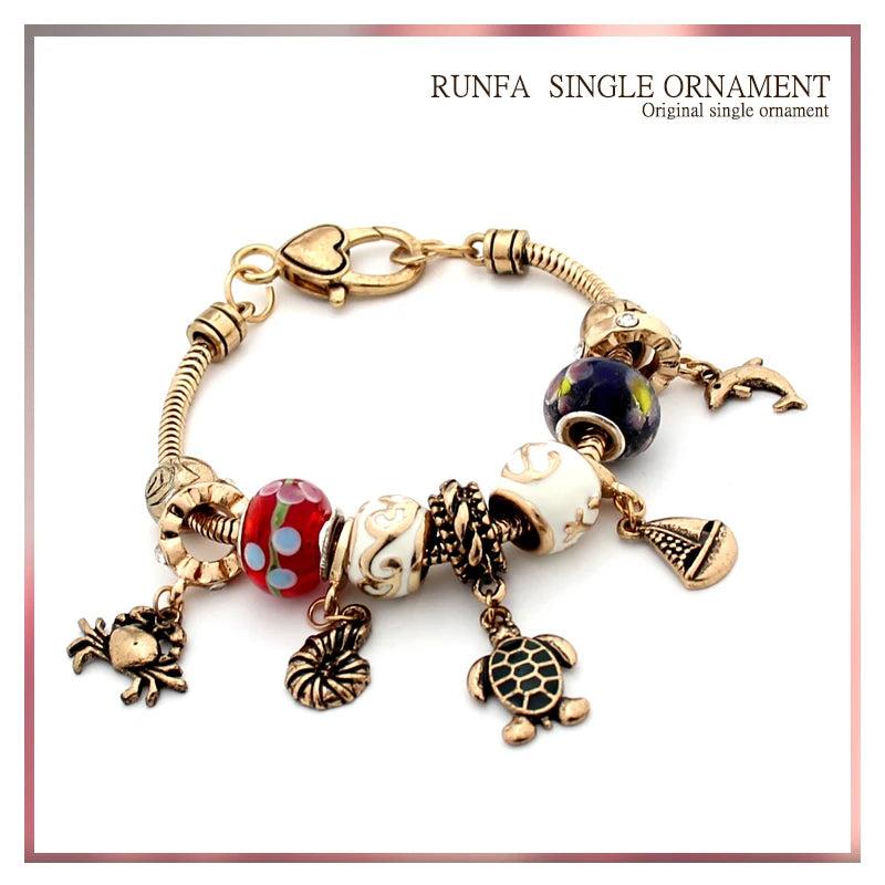 Crystal Charm Bracelet for Women with Elegant Design