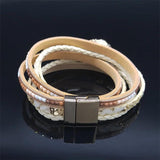 Bohemian Slim Vintage Bracelet with Rhinestone - Women's Fashion Accessories