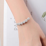 S925 CZ Zircon Beads Bracelet for Women Girl Gift