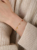 Rainbow CZ Zircon Bracelet Women Girls Jewelry