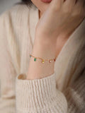 Rainbow CZ Zircon Bracelet Women Girls Jewelry