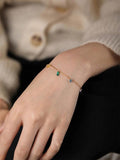 Rainbow CZ Zircon Bracelet Women Girls Jewelry