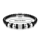 Janeyacy Jewelry Leather Bracelet Men Retro Women Bracelet Charm