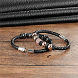 Janeyacy Jewelry Leather Bracelet Men Retro Women Bracelet Charm