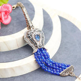 Vintage Bohemia Natural Stone Bead Chain Bracelet