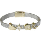Punk Silver Heart OT Clasp Bracelet Stellaluna Party Jewelry Accessory