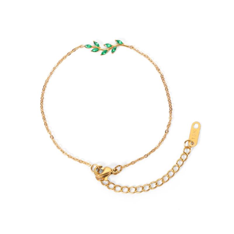 Stainless Steel Bling CZ Bracelet Adjustable Wrist Jewelry Chain