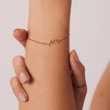 Stainless Steel Bling CZ Bracelet Adjustable Wrist Jewelry Chain
