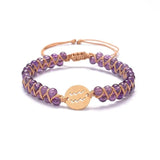 Bohemia Constellation Agate Beads Wrap Bracelet Adjustable Birthday Gift