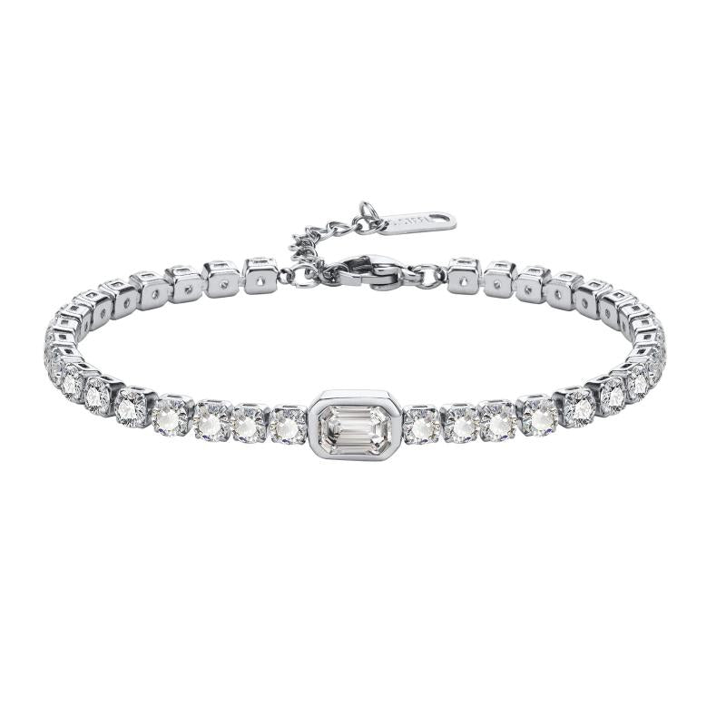 Pink Cubic Zirconia Tennis Bracelet for Women