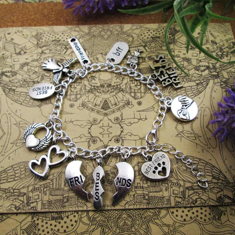 Charm Bracelet You Are My Catch Silver Plated Bracelet for Girl/Boy