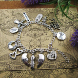 Charm Bracelet You Are My Catch Silver Plated Bracelet for Girl/Boy